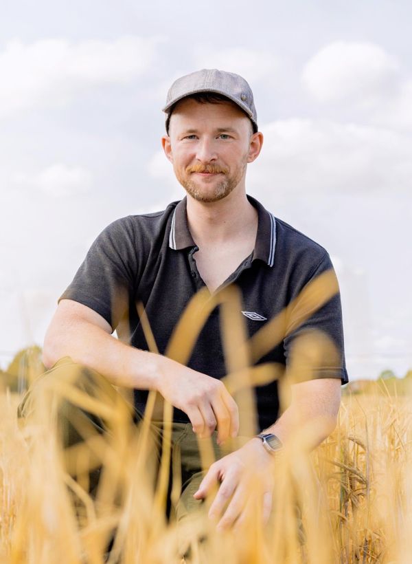 Man in field