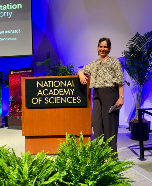 Professor Uta Paszkowski at the NAS signing ceremony in Washington, US. Photo provided by Professor Paszkowski.